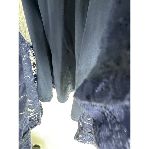 Torrid Tiered Skirt V Neck Lace Trim Chiffon Lined Dress Size 1X - Picture 5 of 11